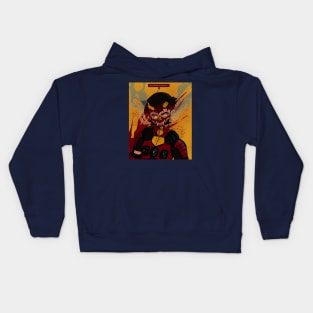 The Mad Dragon (Japanese inspired OC with background) Kids Hoodie